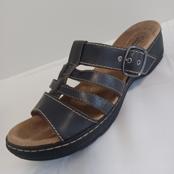 Clarks collection  leather sandals size 10w - Picture 10 of 11